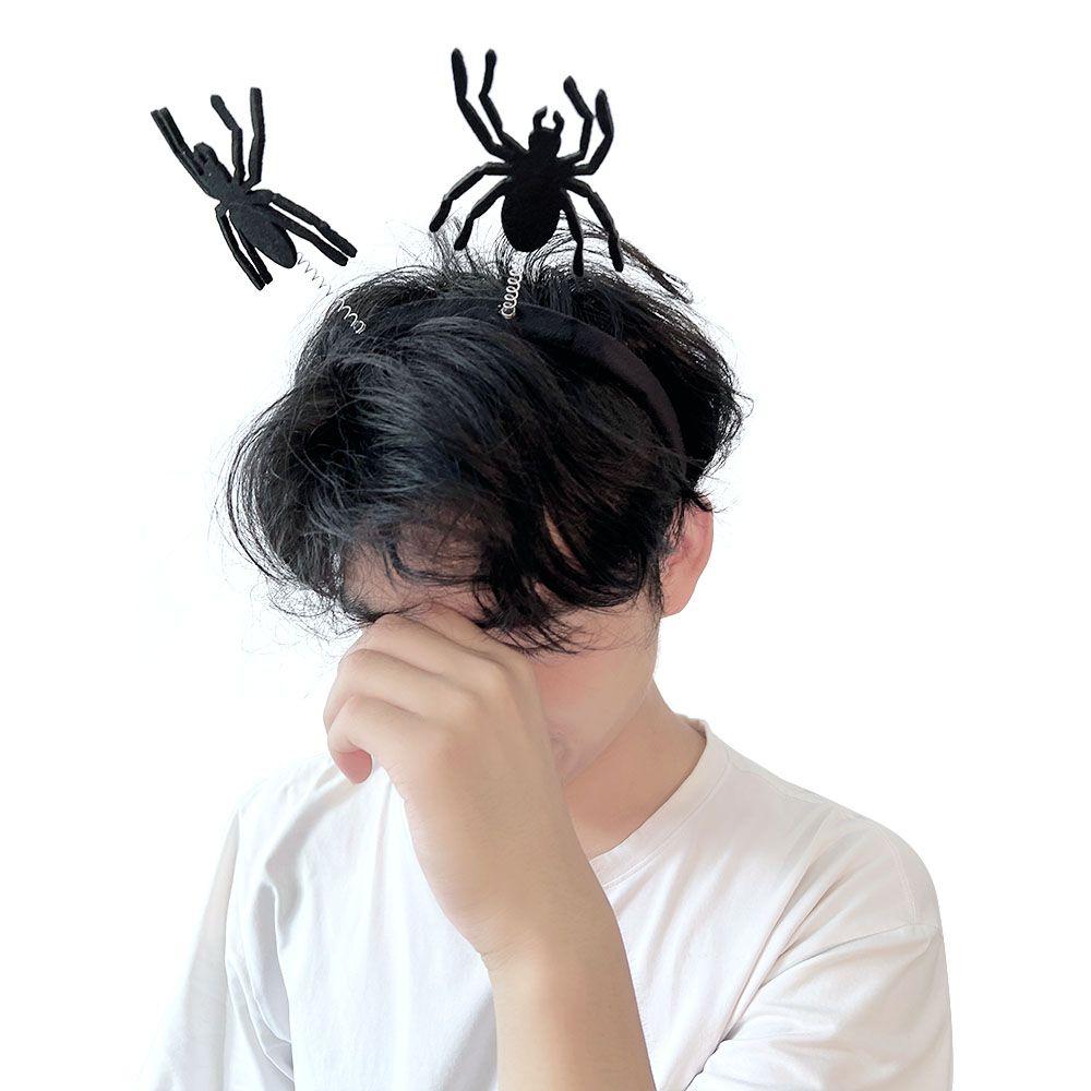Large Non-slip Costume Accessory Halloween Party Devil Wing Cloth Halloween Hairbands Spider Halloween Headband Women Hair Hoop