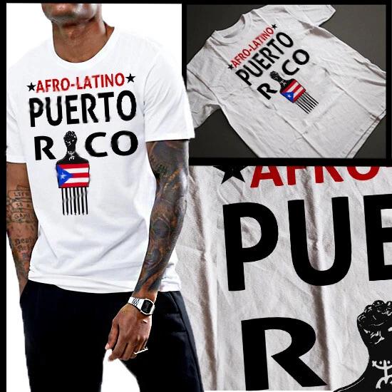 Afro Latino Puerto Rican Flag And Afro Pick T-shirt Taino And African Heritage 4XL