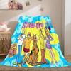 Filme de animação de aventura comédia de fantasia de Halloween Scooby-Doo cobertor macio decoração de casa para cochilo quatro estações quente cobertor Sherpa U10
