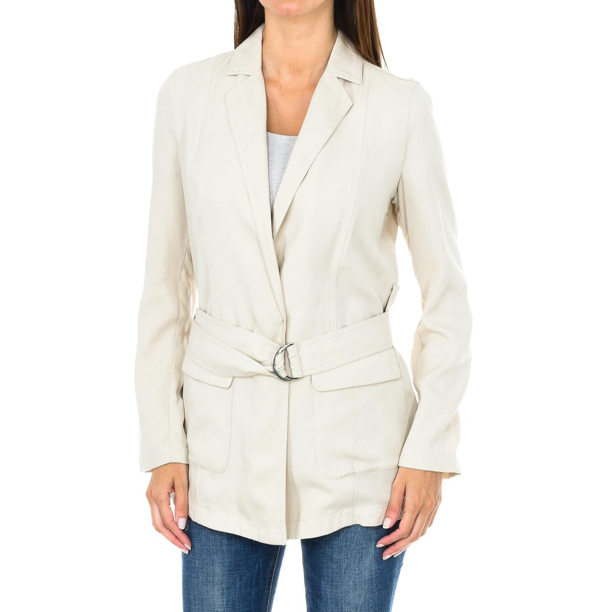 

Blazer con Cinturón de Manga Larga 3Y5G51-5NYCZ para Mujer 42 бежевый