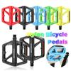 Double DU Bearing Nylon Ultralight Bike Pedals with Reflector Mountain Road Bike Flat Pedals Bicycle Platform Pedals Bike Access