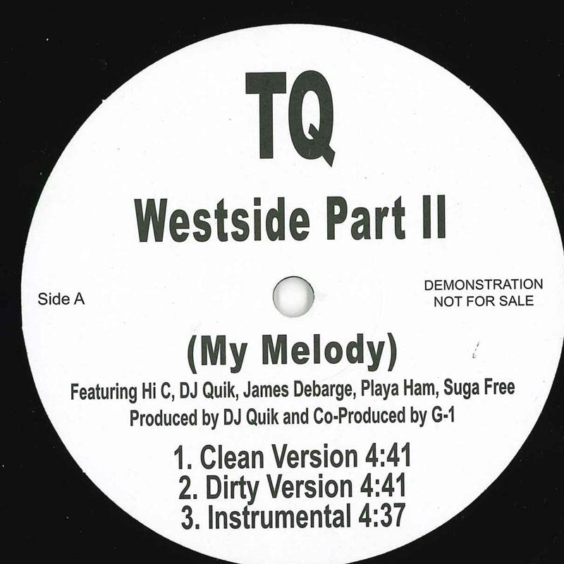 12inch Record TQ - Westside Part II / Westside Part II NONE Not On Label 1998 US Rap & Hip-Hop/R&B Used