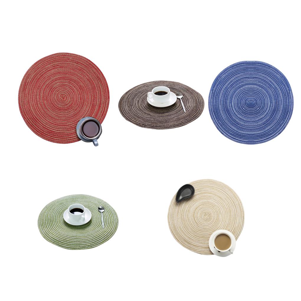Cotton Weave Thicken Placemat Coaster Home Kitchen Heat Insulated Anti-hot Pad