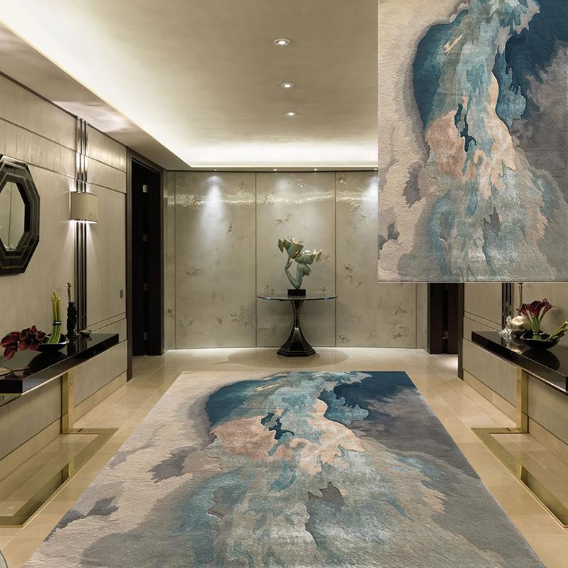 Nordic Art Abstract Living Room Carpet Three-dimensional Relief Artist Uses Carpet