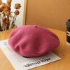 Women's Artistic Retro Wool Beret - Solid Color Autumn/Winter Hat