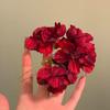 2025 Chinese Red Floral Hairpin - Hanfu Hair Stick Accessory