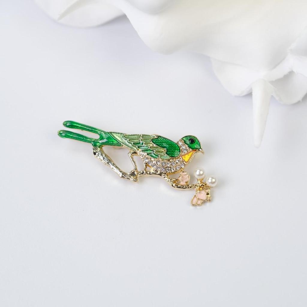 Evropská a americká retro brož straka: Luxusní brož, Korsáž proti odhalení, Doplněk k čínskému oděvu čcheongsam