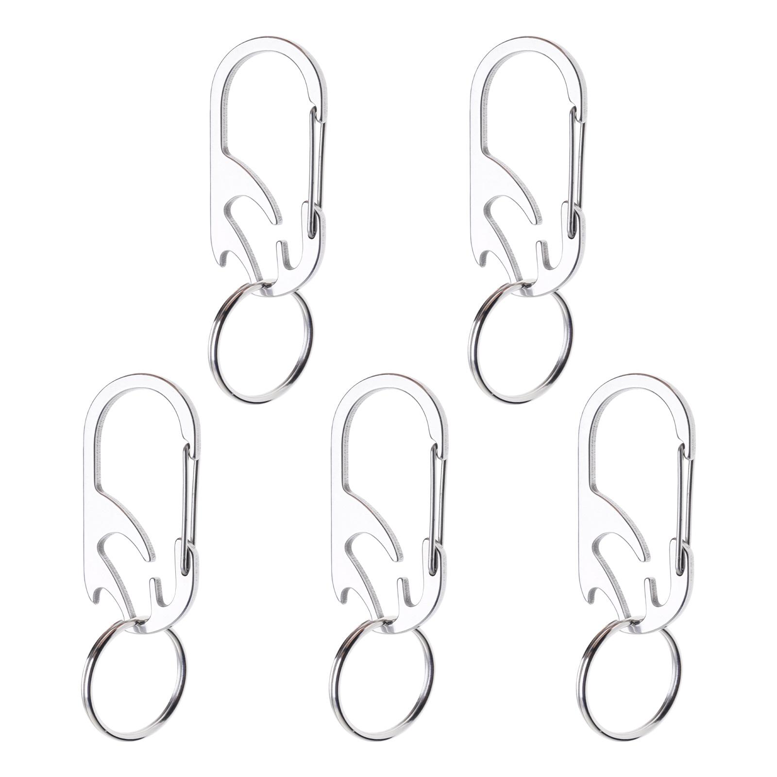 

Multipurpose Small Bottle Opener Keychain Premium Stainless Steel Texture Key Jewelry Suitable for Camping and Travel 1