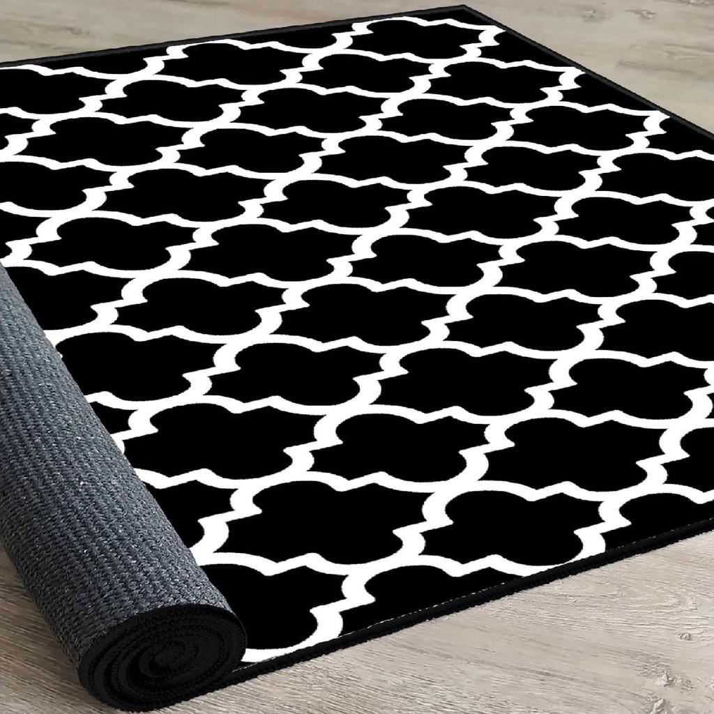 Decorative Special Design Modern Floor Rugs Patterned Non-Slip Base Washable