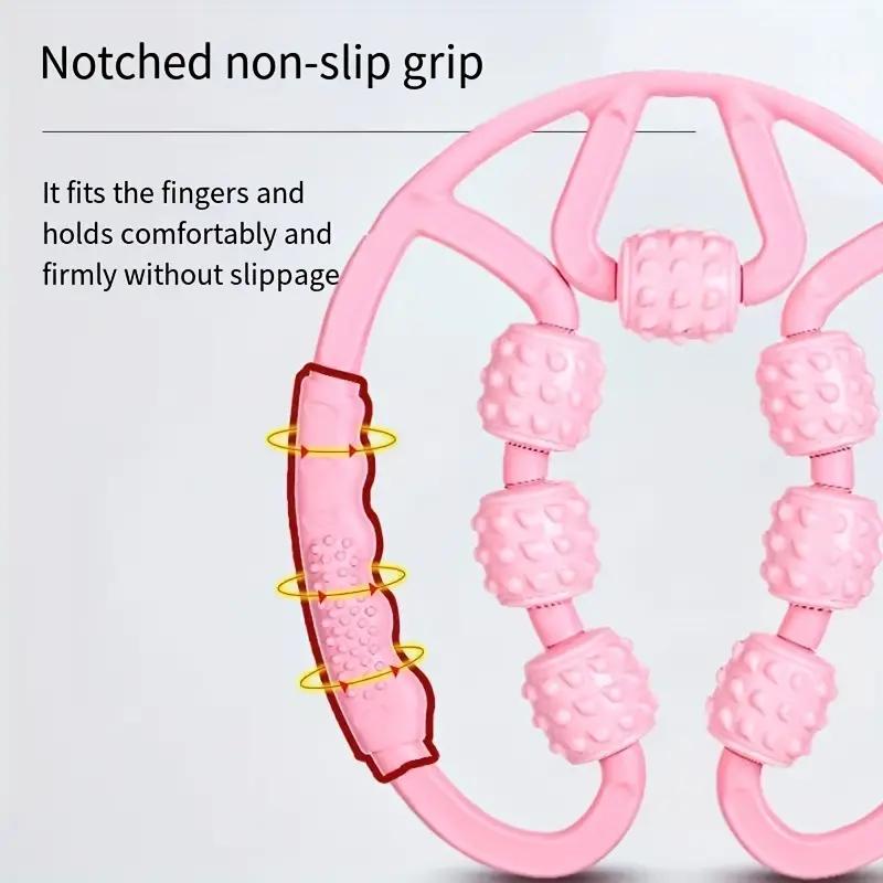 7 Roller Cervical Massager 360° Roller Leg Massager for Relaxing Muscles and Improving Blood Circulation