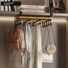Organizador colgante para cocina, estante de almacenamiento bajo armario, cesta organizadora de metal