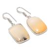 Natürlicher Dendrit-Opal Edelstein 925 Sterling Silber Schmuck Ohrring 1,62" AE-12490