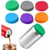 6Pcs Silicone Cola Lid Leak-proof Sealed Lid Beer Can Lid  Juice Beverage Can Protective Cover Reusable Drinking Utensils Beer