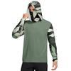 Men's Shirt With Mask Lightweight Long Sleeve Hooded Hiking Fishing Performance