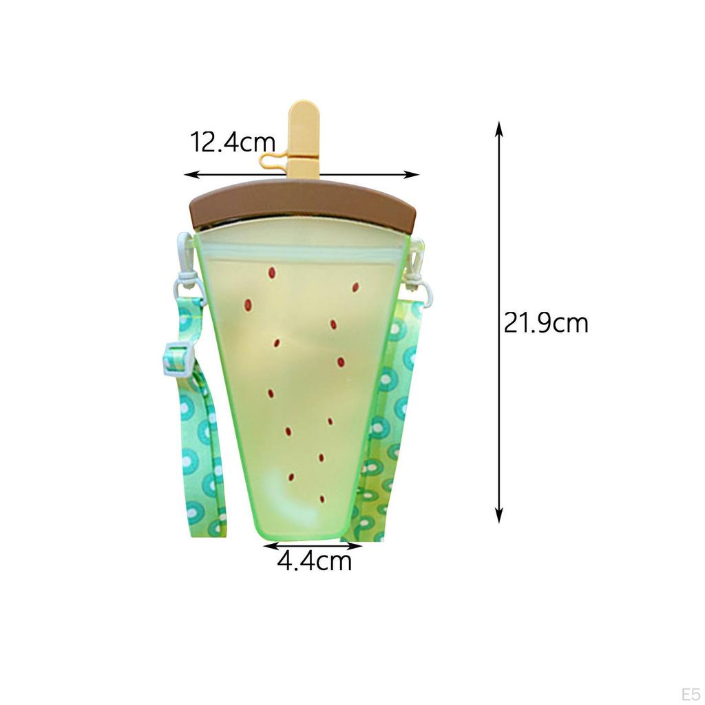 Creative 500ml Water Bottle with Straw for Outdoor Activities