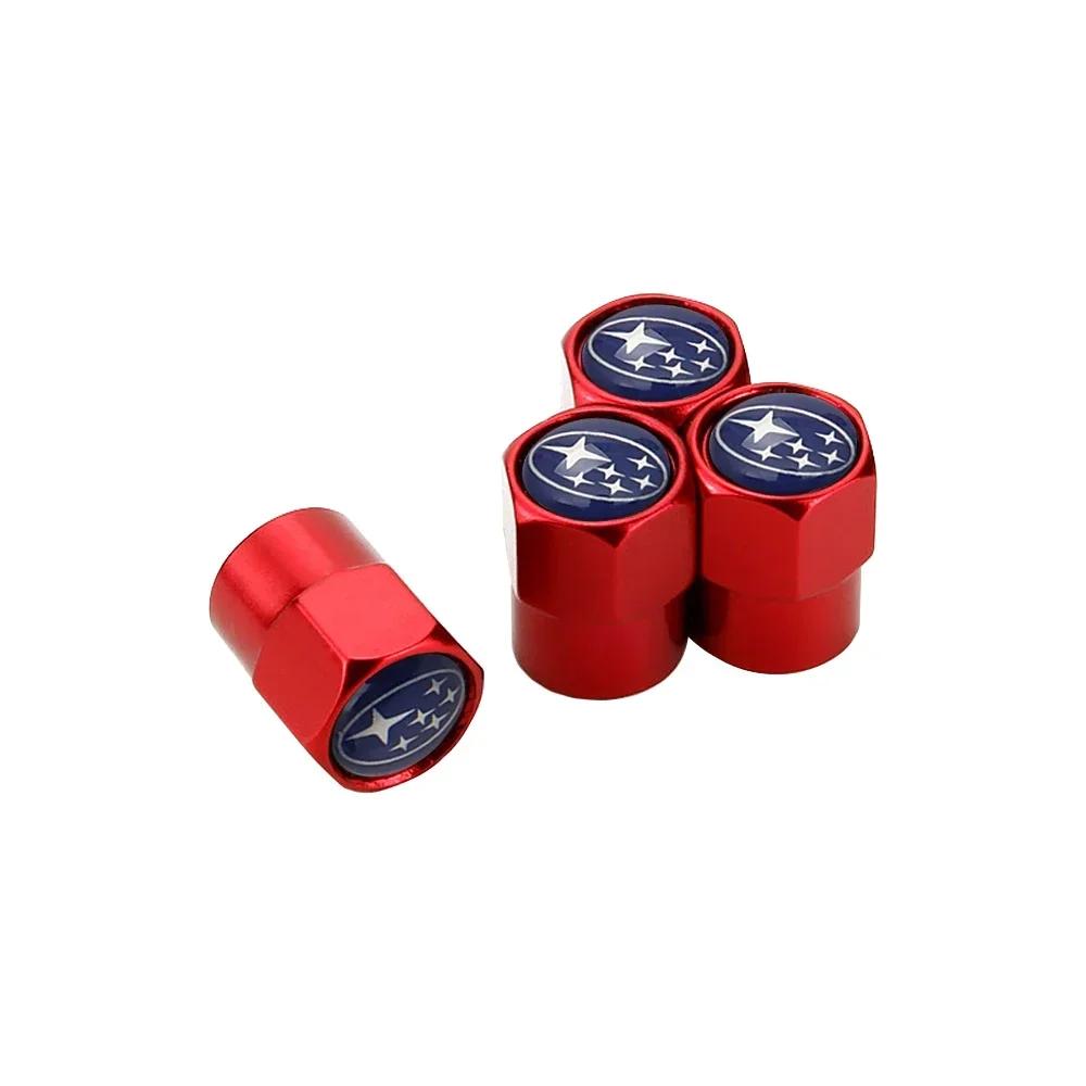 For Subaru STI Forester XV Outback Impreza Legacy WRX BRZ Tribeca Car Tire Airtight Valve Stem Cover WHheel Air Caps Decoration