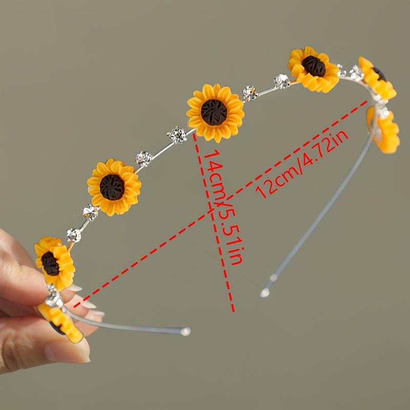 1pc Sunflower Bohemian Hairband, Sweet Fashion Headband for Women Perfect Festival Gift