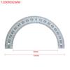 Semicircular Stainless Steel Dial Positioning Hole Protractor Ruler Angle 180 Dial 60MM 80MM 120M 240MM Measurement Tools