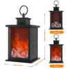 LED Lantern Fireplace Flameless Log Fire Flicker Flame Christmas Decoration Lamp