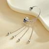 Halloween gothic creative skull ear hanging European and American exaggerated long fringed earrings earrings women