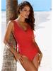 Plus Size Solid Color One-Piece Swimsuit for Women