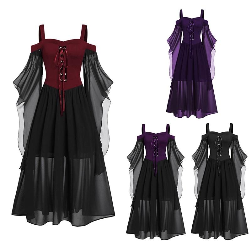 Beautifully Designed Witch Dress For Cosplay Halloween And Carnival Parties