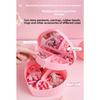 Home Mirror Pink Girly Heart Storage Organizer Jewelry Box Bedroom Large Capacity Storage Box