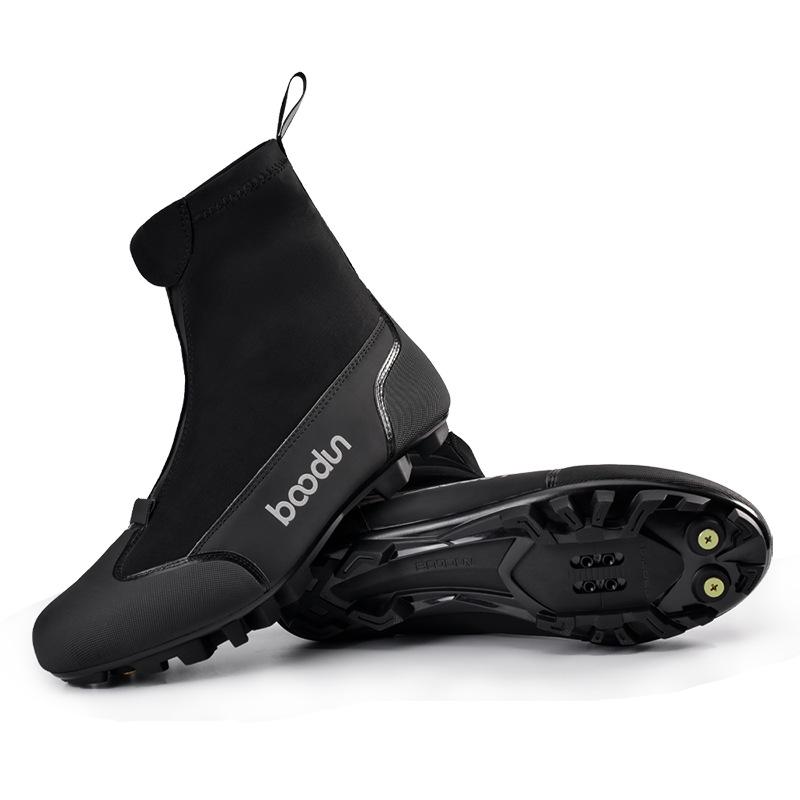Boton Winter Cycling Boots: Warm, Windproof, Nylon, Reflective Mountain Riding Shoes