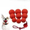 Hund TPR Solider Elastischer Ball Umweltfreundlich Verschleißfest Zahnpflege Bouncy Interaktives Apportier-Trainingsspielzeug