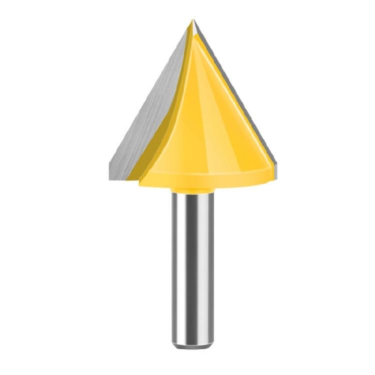 Professional Efficient 8mm Shank V Flute Router Bit Carbide End Mill For Diverse Woodworking Needs Smooth Wood Cutting