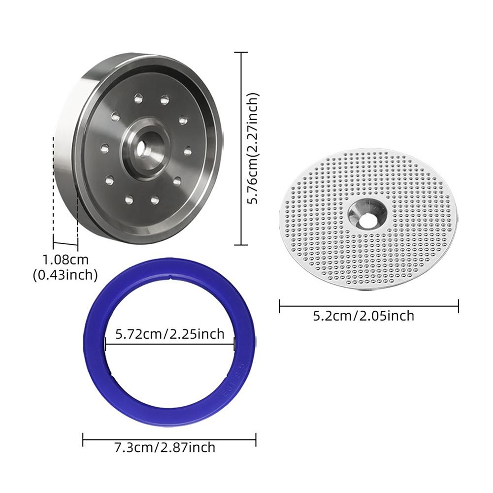 Stainless Steel Shower Screen Kit For 58mm BrevilleSage Oracle Espresso Machines Home Kitchen Coffee Brewing Head With Ring Kit