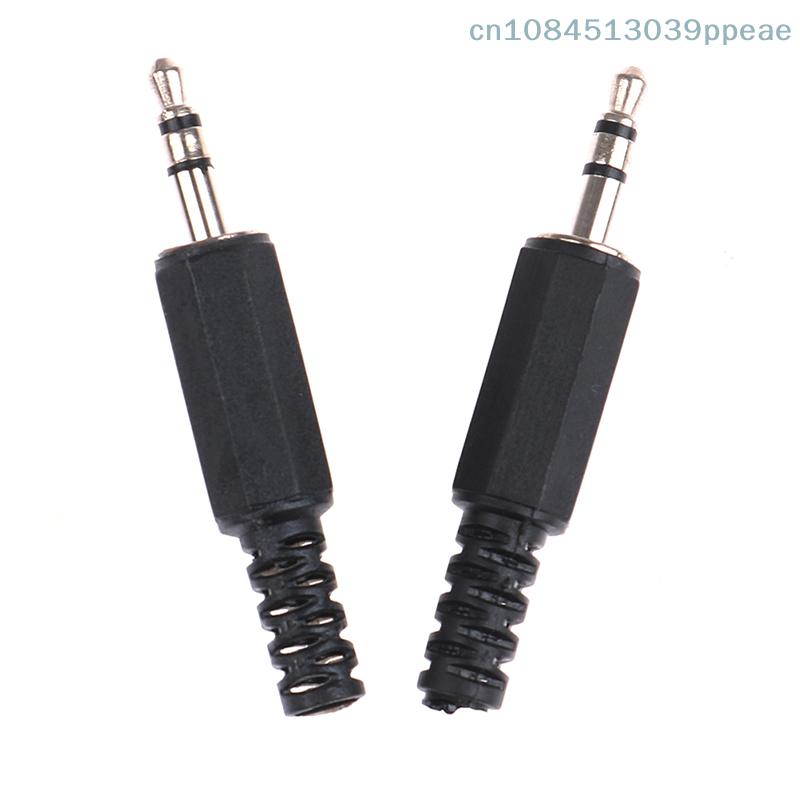 1/5 Pcs 3.5mm 1/8" Audio Male Plug Jack Adapter Stereo Connector Headphone Plug