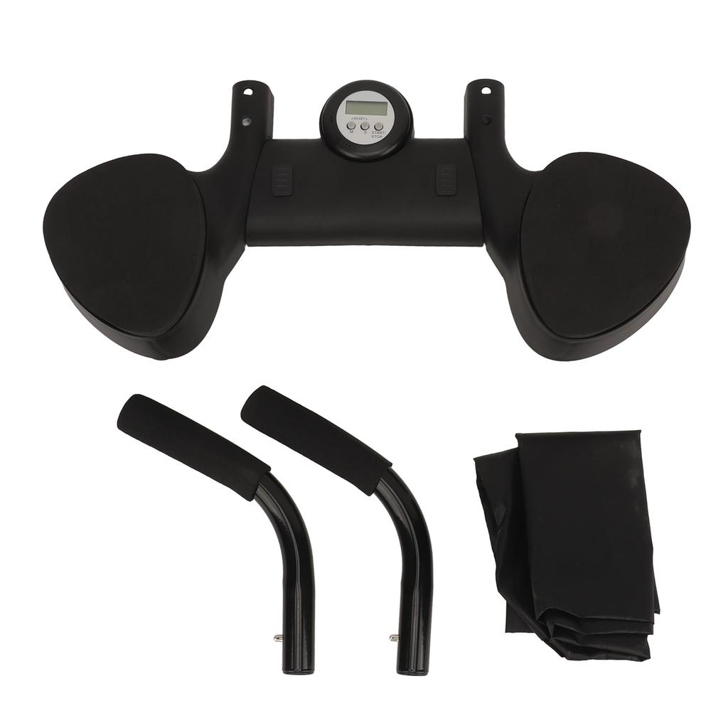 Plank Support Trainer Thickened Elbow Pads Anti Slip Sweat Absorbent with Timer Flat Support