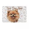 Pomeranian Dog Anti-slip Doormat Floor Mat Cushion Carpet Rug for Kitchen Entrance Home Balcony Footpad Mats