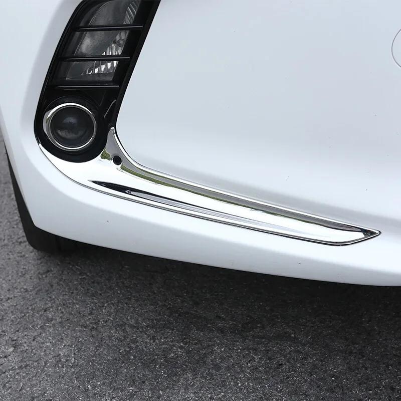 For Hyundai Elantra 2016 2017 2018 ABS Chrome Car Rear Fog Light Lamp Frame Cover Front Foglight Eyebrow Trim Decoration Sticker