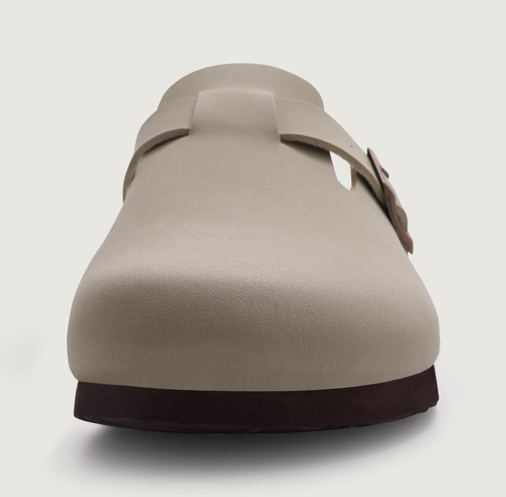 Fashion Smile Classic Women Mules Summer Clogs Slippers Flat Slippers Cork Waterproof Beach Slippers WIth Adjustable Buckle For Women