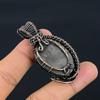 Silver Sheen Obsidian Pendant, 999 Copper Wire Wrapped Pendant Handmade Gemstone Jewelry, Gifts For Wife Brand New Pendant