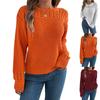 Women's T-Shirt Vintage Floral Print Round Neck Loose Long Sleeve Mid-Length Thumb Leak Top