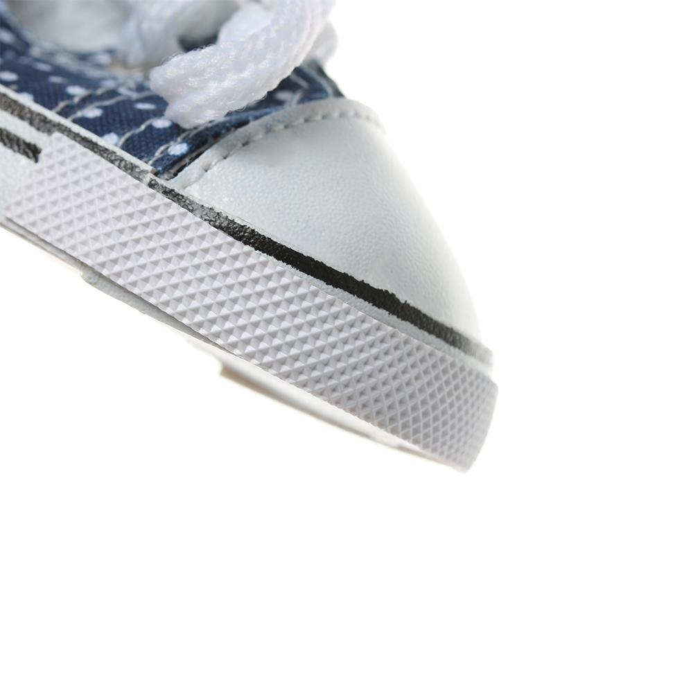 7cm Children 18 Inches Doll Birthday Gifts Doll Accessories Wave Point Shoes Doll Shoes Canvas Shoes