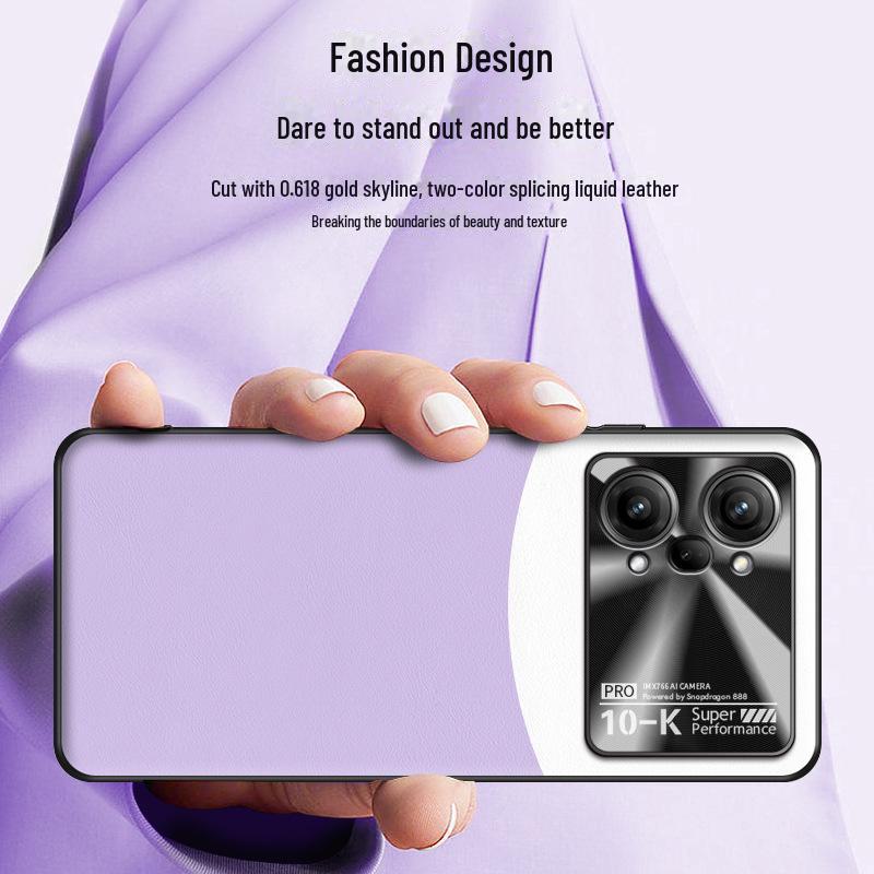 Liquid Leather Case for Oppo K10 Pro, Offers Anti-fall and Anti-fouling Protection In a Single Piece.