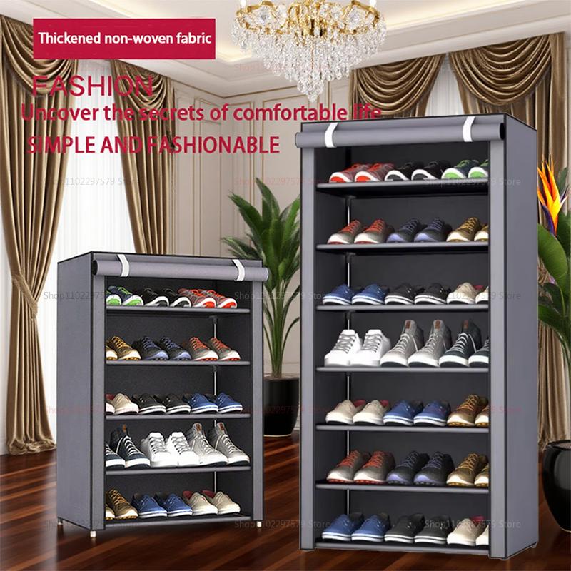 Portable Multi-layer Dustproof Shoe Cabinet for Dorms and Foyers Easy Assembly Storage Organizer for Rental Homes