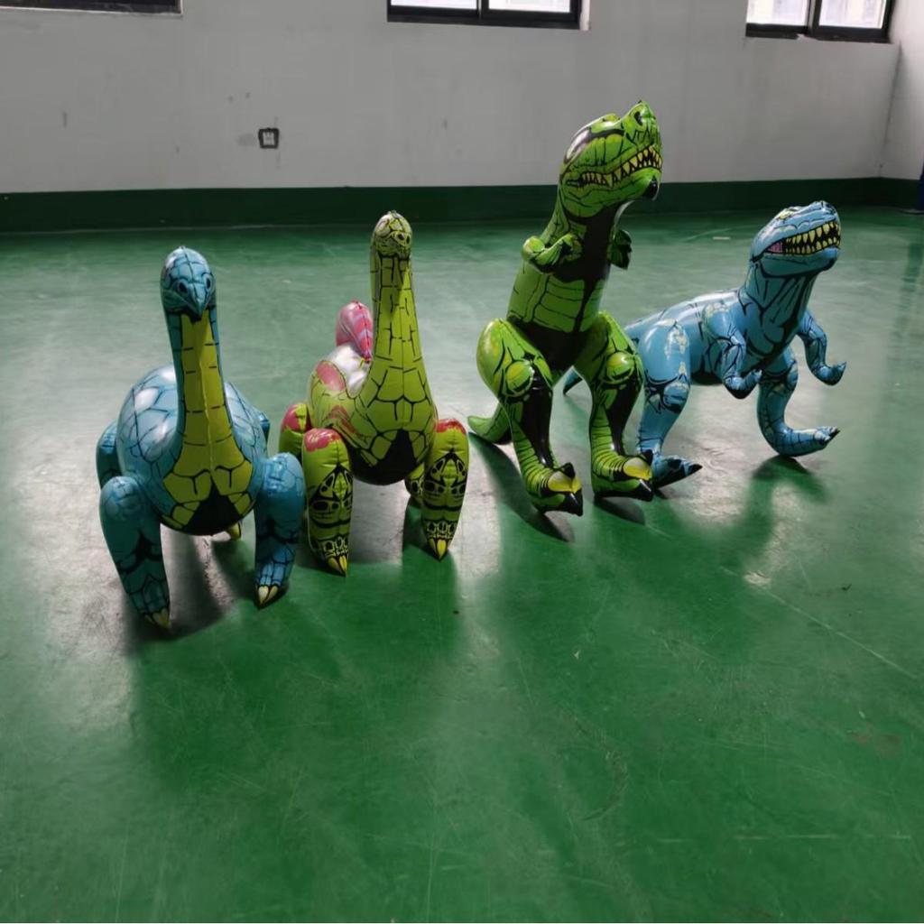 Inflatable Dinosaur Toys - Triceratops, T-Rex, and Velociraptor