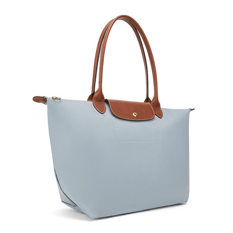 Longchamp Le Pliage Ritsluiting Gerecycled Canvas Tote Bag Dames tote Grijs Blauw 1899089P80