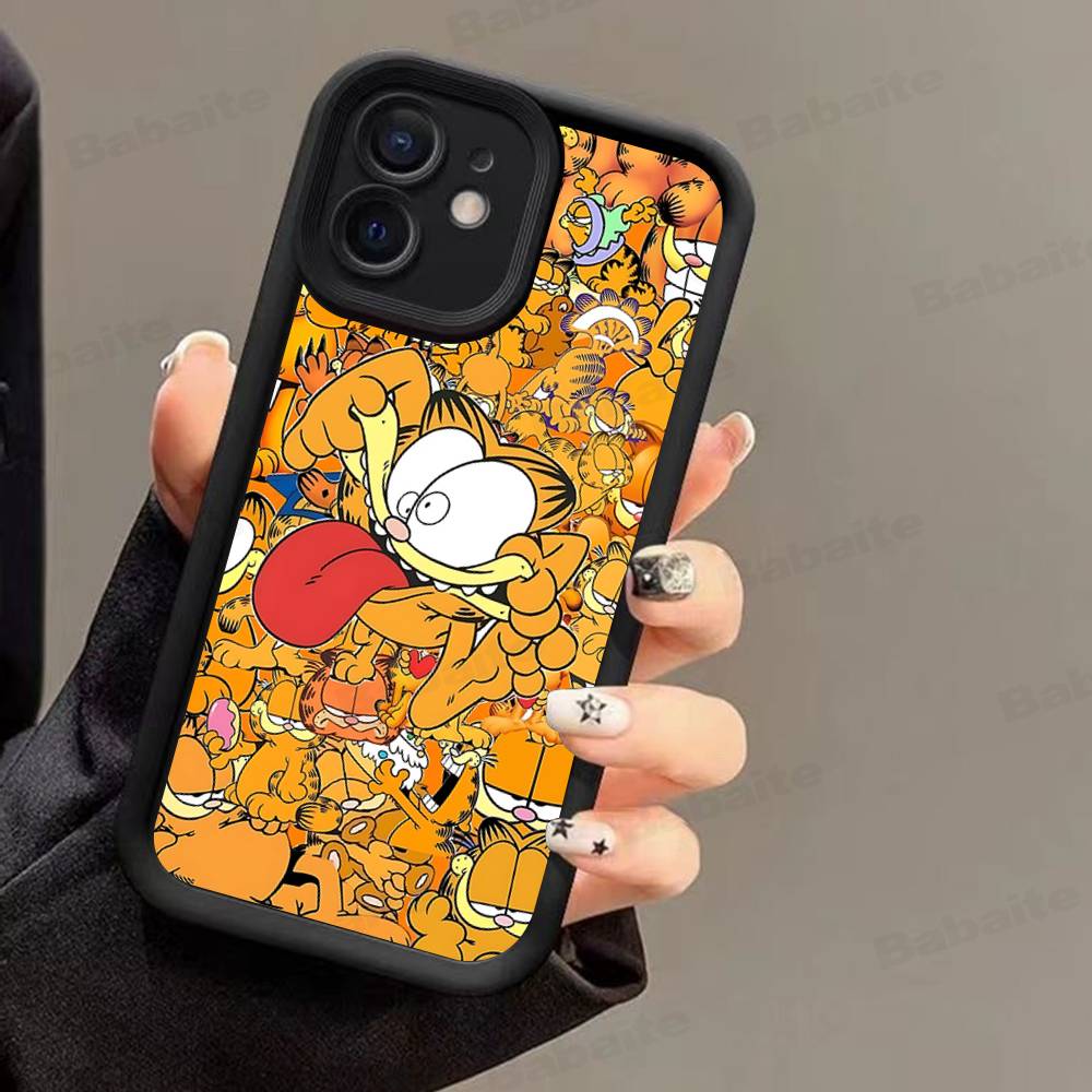 Cute Anime G-Garfields Cat Phone Case For Iphone 17 16 15 14 13 11 12 Pro Max Plus Protective Back Cover