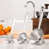 3 Stück/Set Kleines Edelstahl-Trichterset mit Einzelgriff-Trichter Küchenhelfer