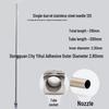 Stainless Steel 310mm Flat Tip Glue Dispensing Syringe with Sharp Needle