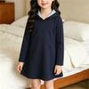 Girls' Hoodie Dress Casual Color Long Sleeve Spring Fall Outfit