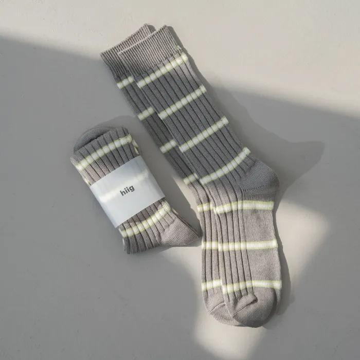 [hiig] No.278 Etope Stripe Silket Socks