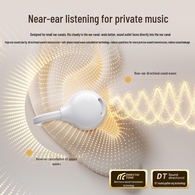 OWS In-Earless Wireless Bluetooth Sports Headset with Extended Battery Life and Comfort-Fit Ear Clips