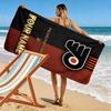 Name Custom Philadelphia Flyers Art Print Beach Towel, Large Soft Quick Dry Towel for Beach Camping Swimming